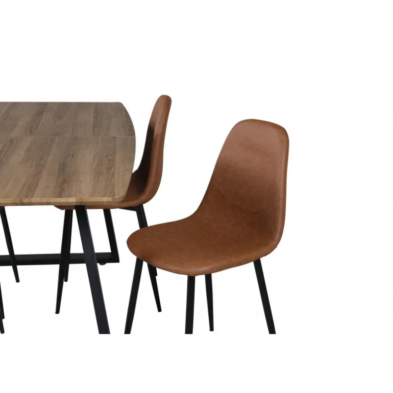 Inca Spisebordssæt - Sort og Brun og - Natur