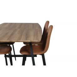 Inca Spisebordssæt - Sort og Brun og - Natur