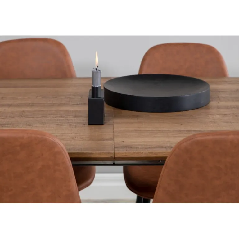 Inca Spisebordssæt - Sort og Brun og - Natur