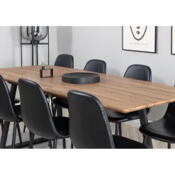 Inca Spisestuesæt - Sort og Natur