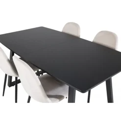 Inca t Spisebordssæt - Beige og Sort