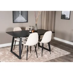 Inca t Spisebordssæt - Beige og Sort