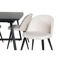 Inca t Spisebordssæt - Beige og Sort