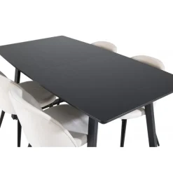 Inca t Spisebordssæt - Beige og Sort