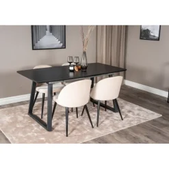 Inca t Spisebordssæt - Beige og Sort