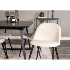 Inca t Spisebordssæt - Beige og Sort