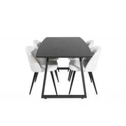 Inca t Spisebordssæt - Beige og Sort