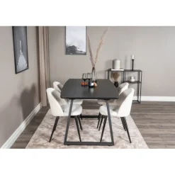 Inca t Spisebordssæt - Beige og Sort