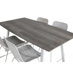 Inca t Spisebordssæt - Grå, Natur og Hvid