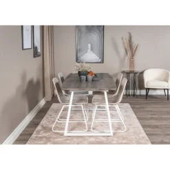 Inca t Spisebordssæt - Grå, Natur og Hvid