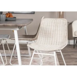 Inca t Spisebordssæt - Grå, Natur og Hvid