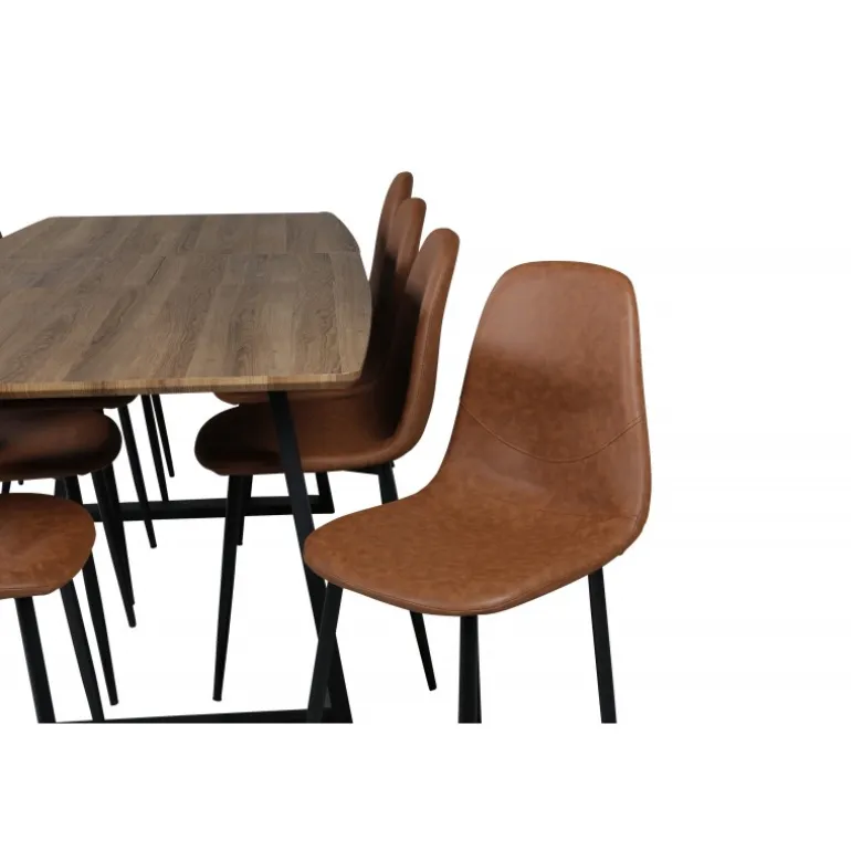 Inca t Spisebordssæt - Sort og Brun og - Natur