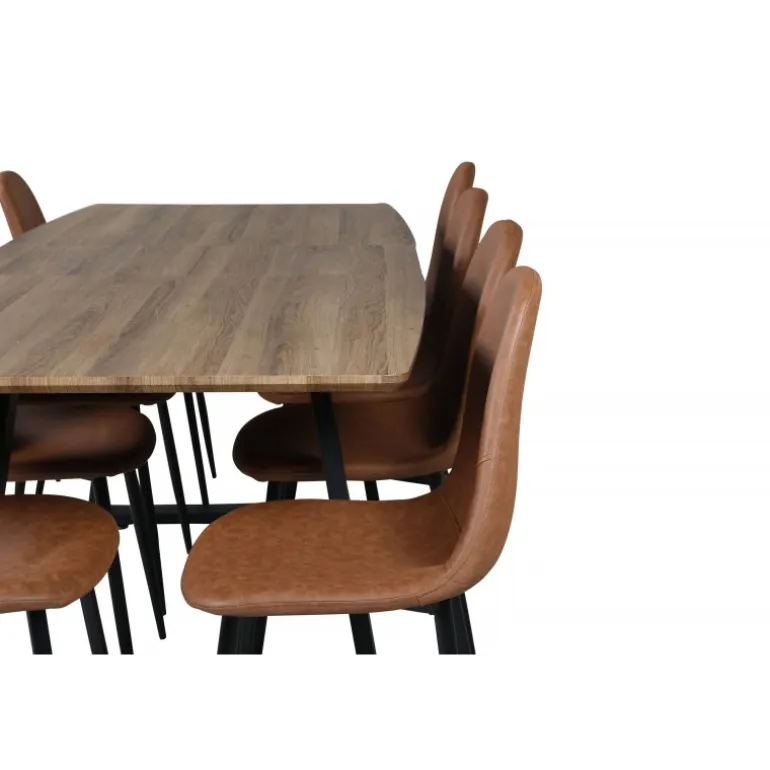 Inca t Spisebordssæt - Sort og Brun og - Natur