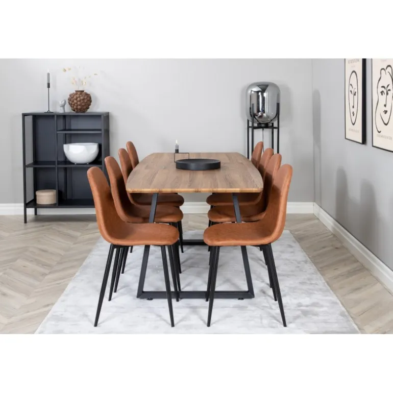 Inca t Spisebordssæt - Sort og Brun og - Natur