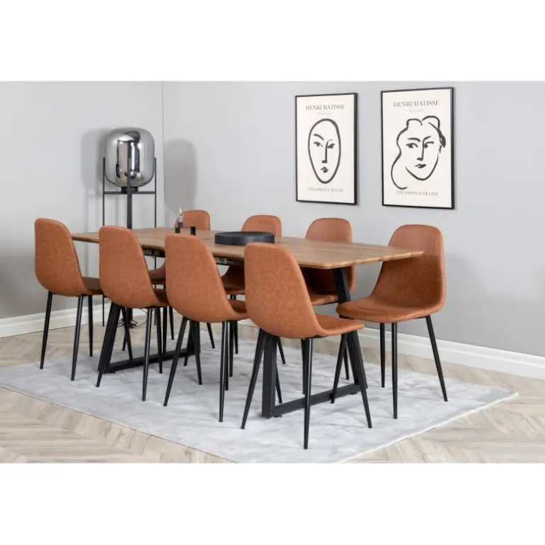 Inca t Spisebordssæt - Sort og Brun og - Natur