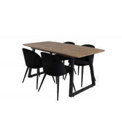 Inca t Spisebordssæt - Sort og Natur