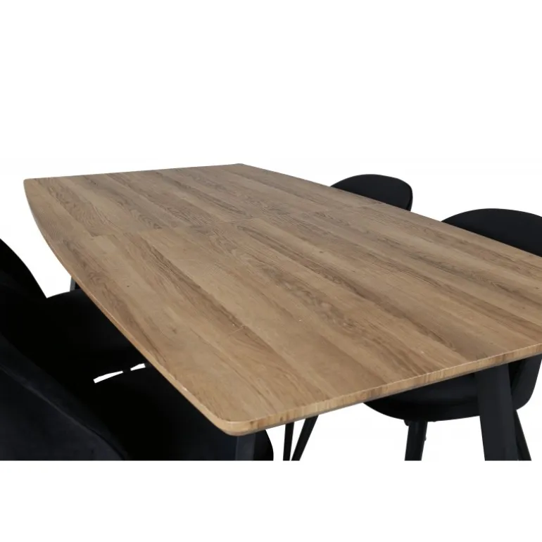 Inca t Spisebordssæt - Sort og Natur