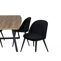 Inca t Spisebordssæt - Sort og Natur