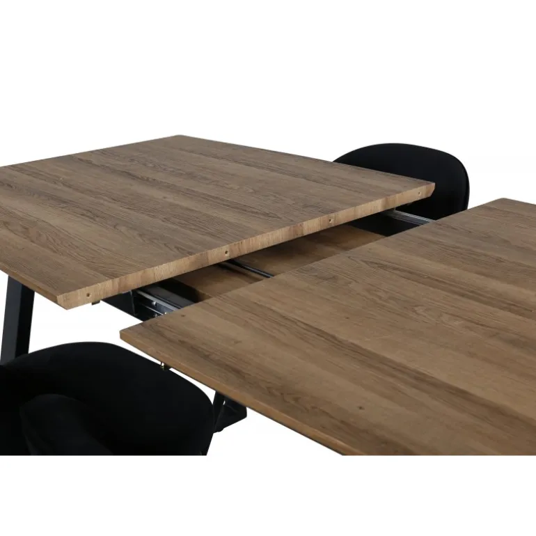 Inca t Spisebordssæt - Sort og Natur