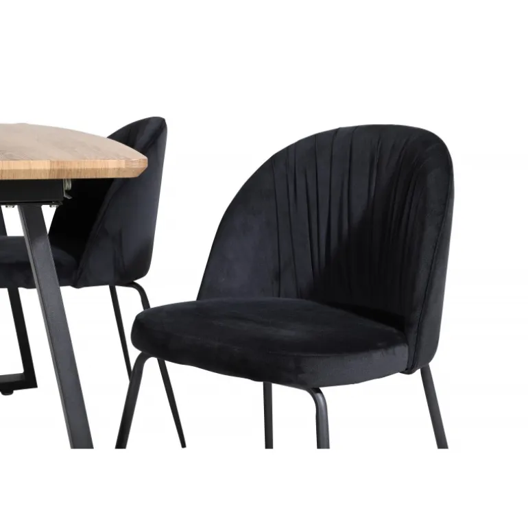 Inca t Spisebordssæt - Sort og Natur