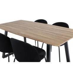 Inca t Spisebordssæt - Sort og Natur