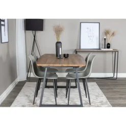 Inca t Spisebordssæt - Sort, Grå og Natur