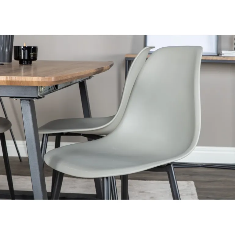 Inca t Spisebordssæt - Sort, Grå og Natur