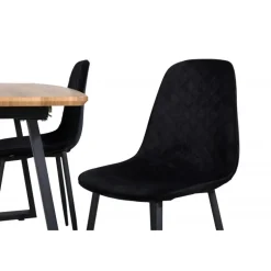 Inca t Spisebordssæt - Sort og Natur