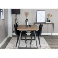 Inca t Spisebordssæt - Sort og Natur