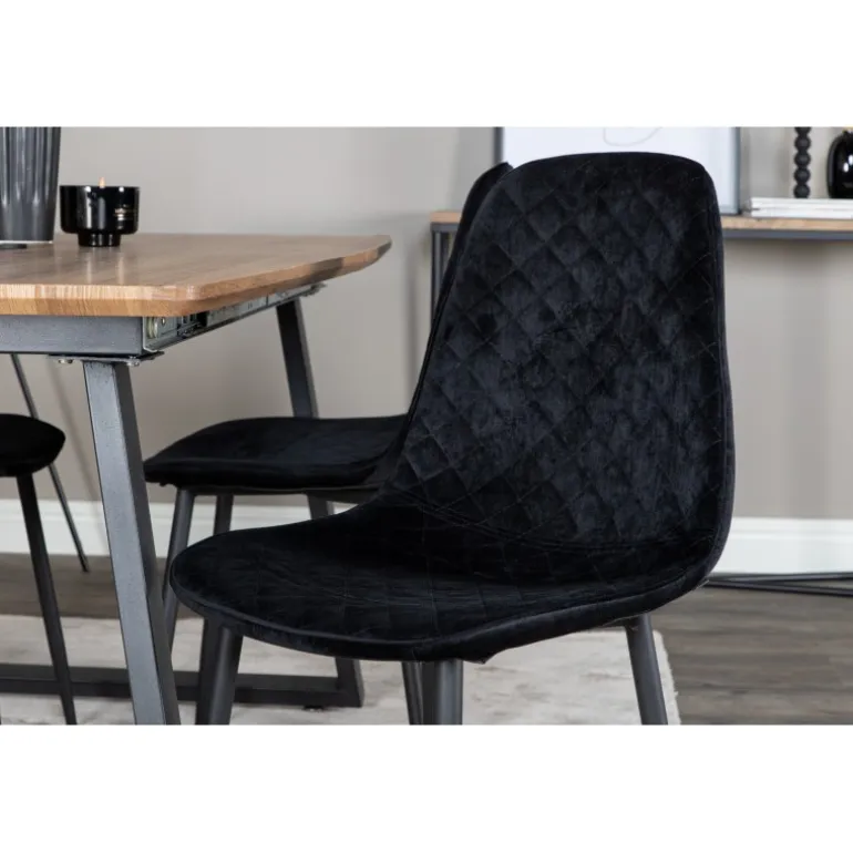 Inca t Spisebordssæt - Sort og Natur