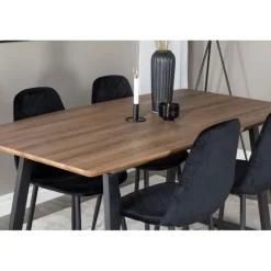 Inca t Spisebordssæt - Sort og Natur