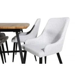 Inca t Spisebordssæt - Sort, Grå og Natur