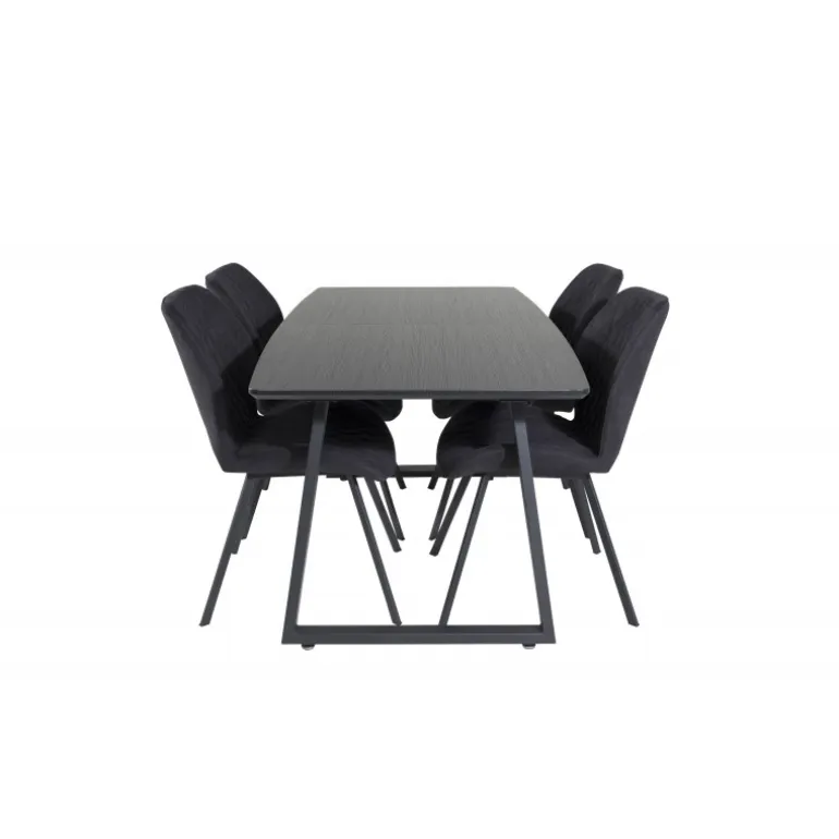 Inca t Spisebordssæt - Sort