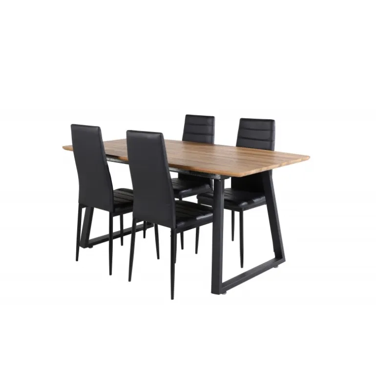 Inca t Spisebordssæt - Sort og Natur