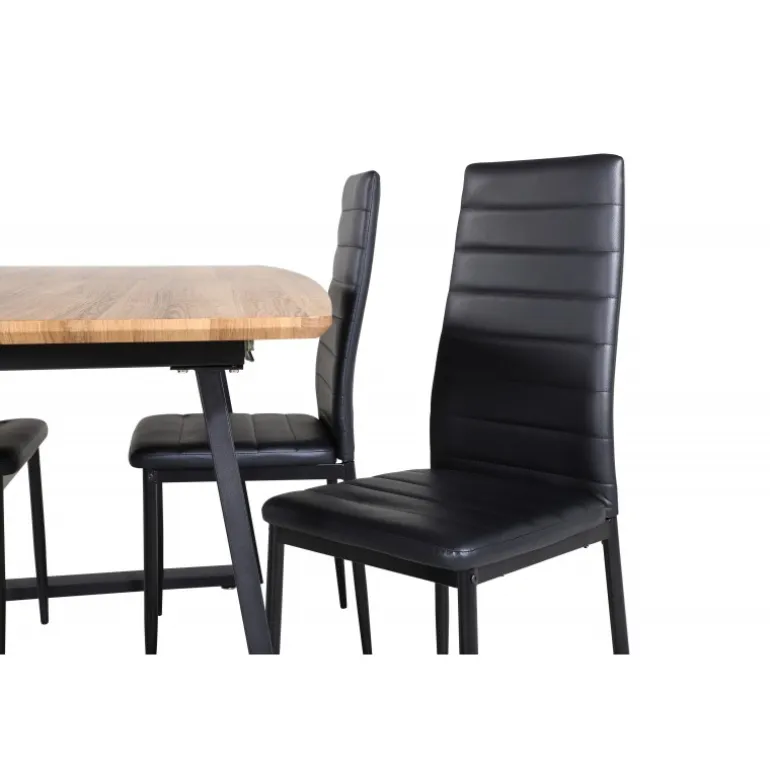 Inca t Spisebordssæt - Sort og Natur