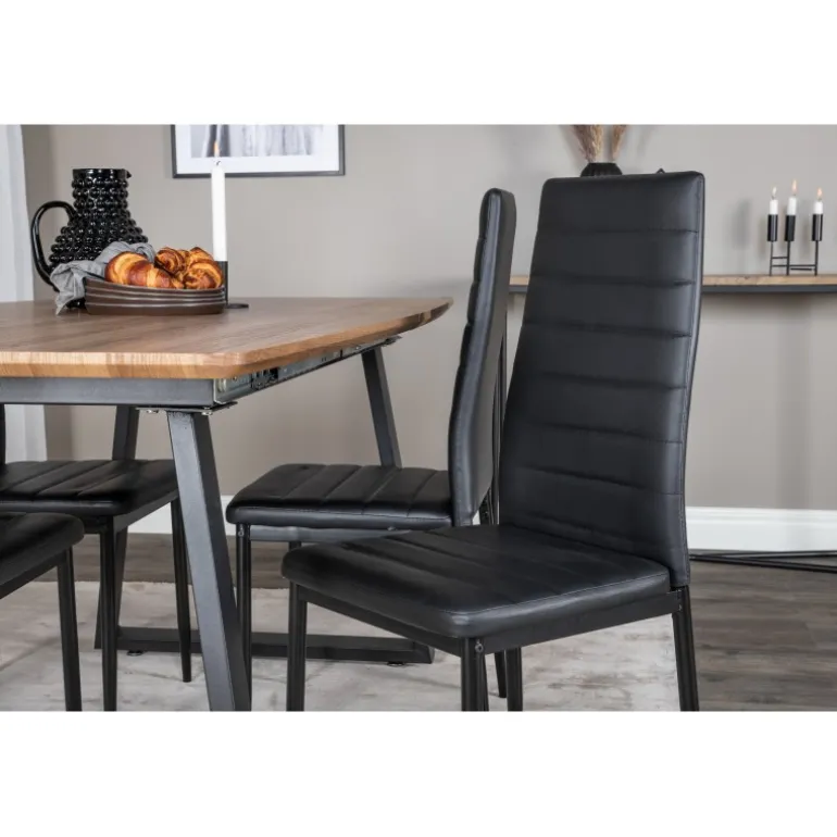 Inca t Spisebordssæt - Sort og Natur