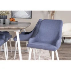 Inca t Spisestuesæt - Blå, Grå og Hvid