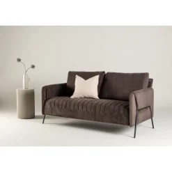 Indigo 2 personers Sofa - Sort og Brun