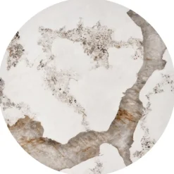 INES sofabordsæt - Beige marmor / Hvid