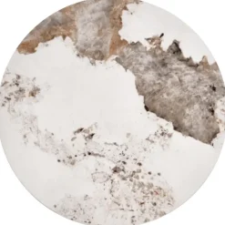 INES sofabordsæt - Beige marmor / Hvid