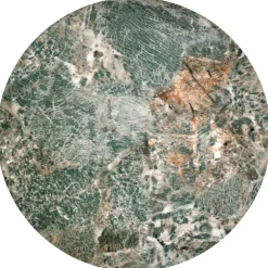 INES sæt af to sofaborde - Grøn marmor og Sort