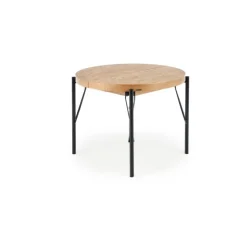 INFERNO Spisebord med udtræk, - Natur eg / Sort