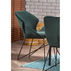 INFERNO Spisebord med udtræk, - Natur eg / Sort