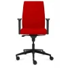 Infra ergonomisk kontorstol rød stof