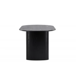 Isolde Ovalt spisebord 180 x 90 cm - Sort