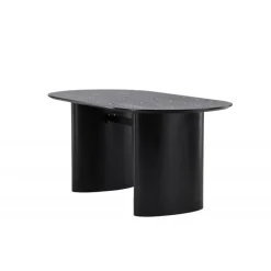 Isolde Ovalt spisebord 180 x 90 cm - Sort