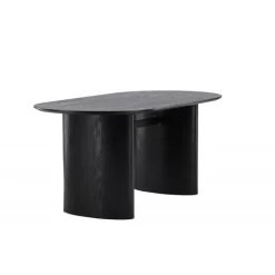 Isolde Ovalt spisebord 180 x 90 cm - Sort