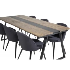 Jakarta e Spisebordssæt - Sort og Natur