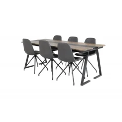 Jakarta Spisebordssæt - Sort og Natur