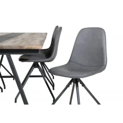 Jakarta Spisebordssæt - Sort og Natur